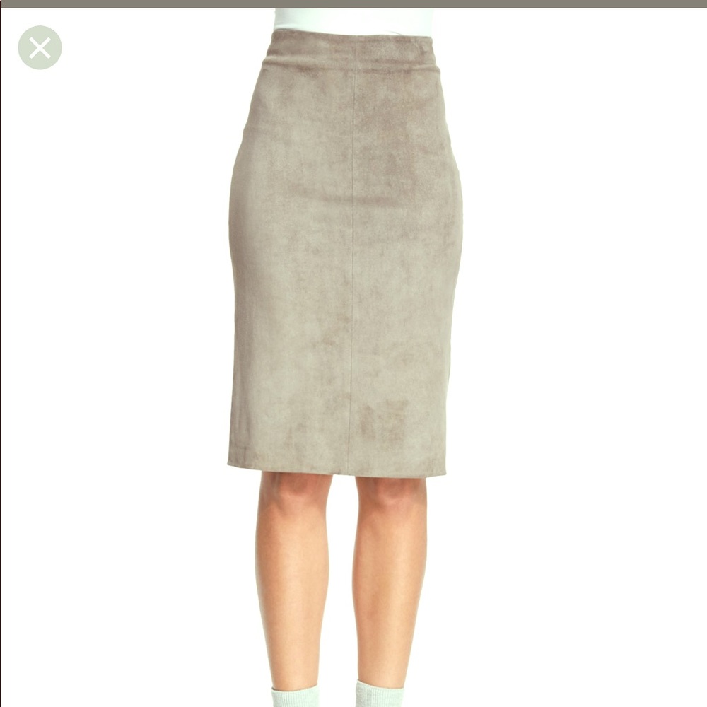 Brunello Cucinelli suede skirt